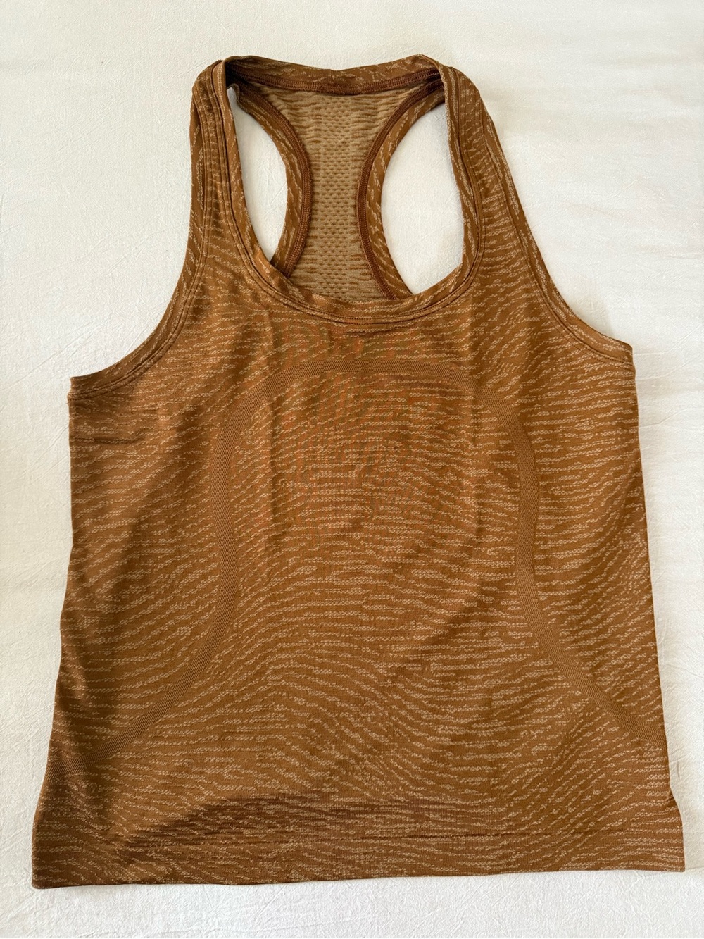 lululemon athletica Brown Racerback Tank Top